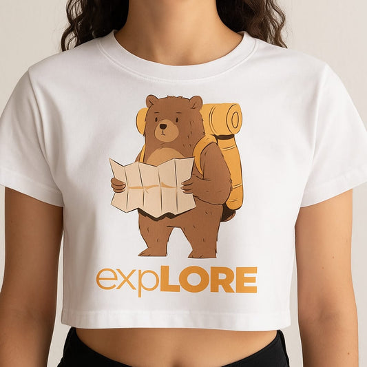 Bear Explorer Crop Tee